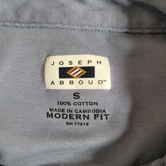 Joseph Abboud Men's Modern Fit Light Blue Collared Polo Short Sleeve Shirt Small - Picture 6 of 7